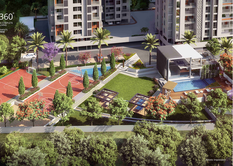 Landscaped area